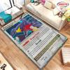 3D Pokemon Garchomp Kortelės Plotas Kilimas Kilimas Svetainei Miegamajam, Biuro Plotams, Patvarus Skalbiamas Mašinoje Kilimėlis Dovana Vaikams Suaugusiems