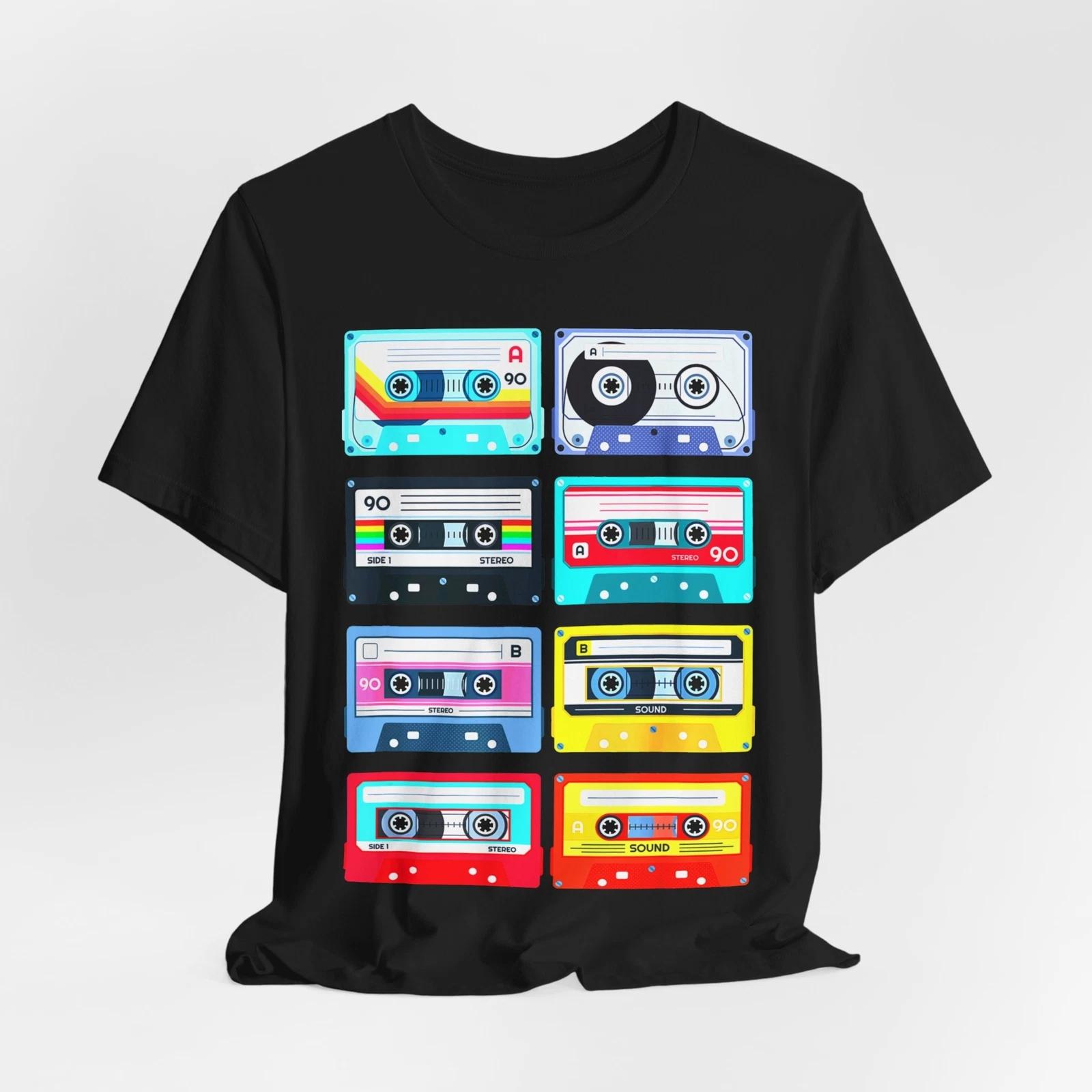 Retro 80s Cassette Tee, Vintage Birthday Shirt, Unisex Jersey T-Shirt M