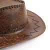 Knight Hat Summer Sun Hat PU Leather Sunscreen Cap Casual Western Cowboy Hat  Summer