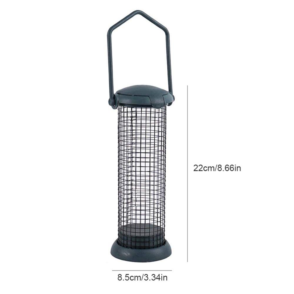 2Pcs Metal Material Hanging Bird Feeder Iron Wild Bird Feeder Sturdy Fat Ball Feeder Terrace Use