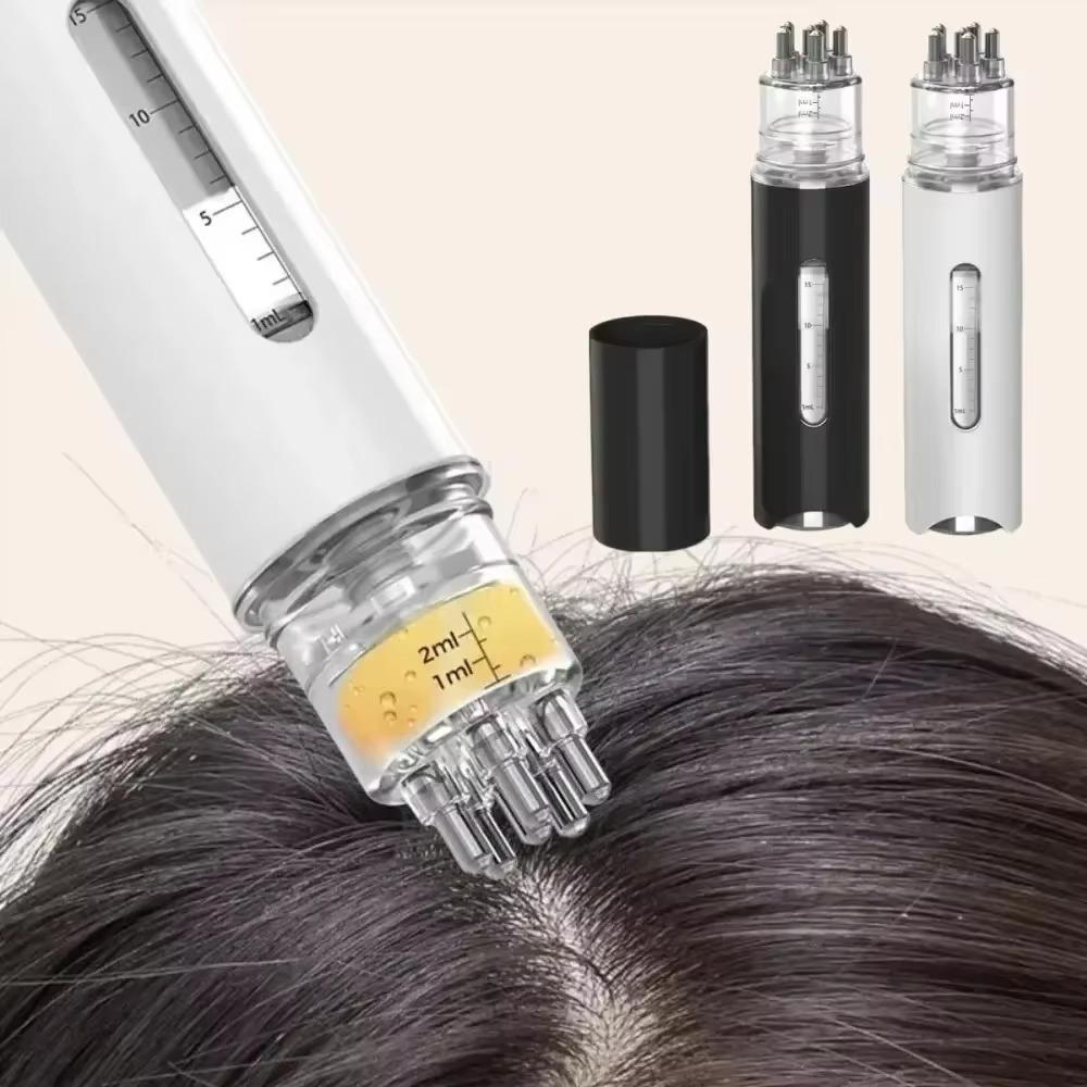 Multi-Function Mini Portable Head Applicator Anti-Frizz Massage Guide Liquid Comb Gift