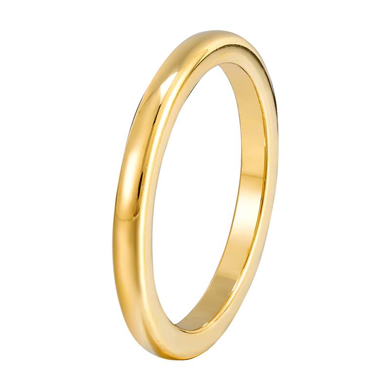 38 Gifts, Smooth Tungsten Steel Plain Ring, Niche High-end Light Luxury Ring, Women's Simple and Non-fading Accessories