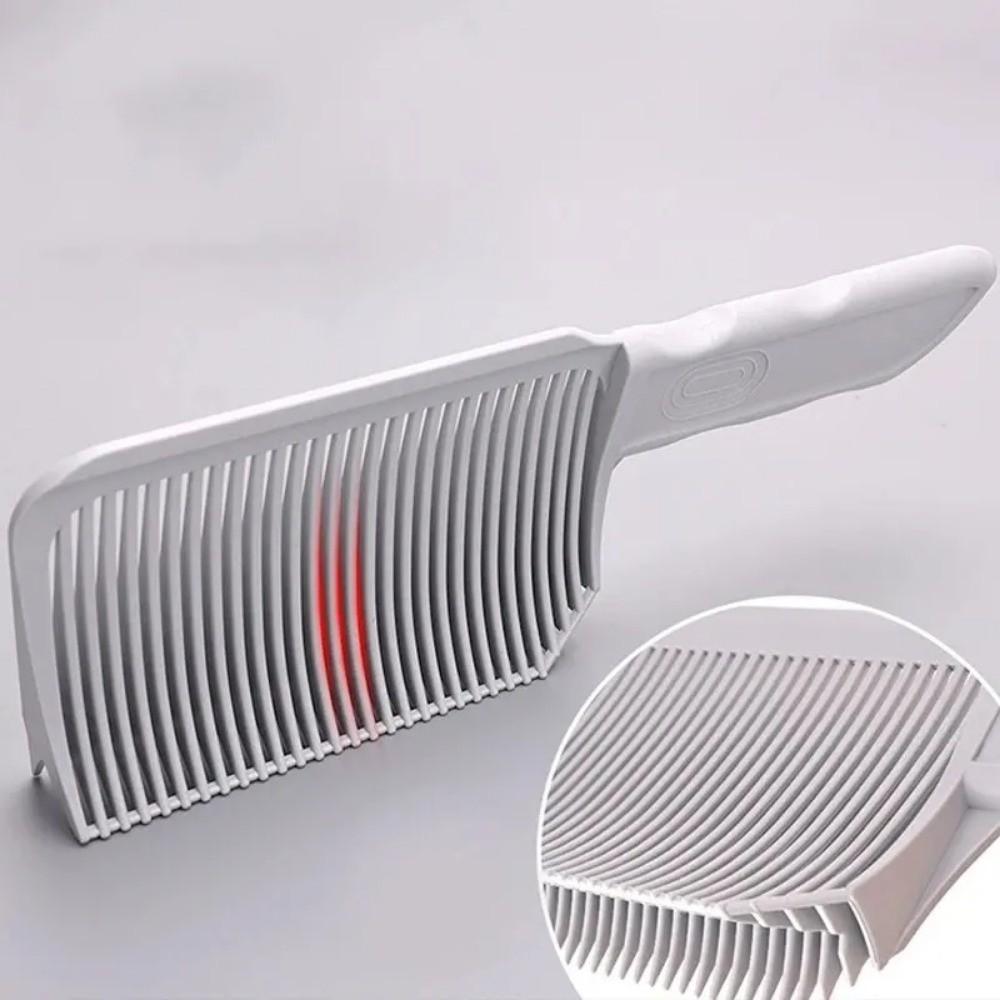 Plastic Barber Clipper Blending Comb Heat Resistant Flat Top Hair Cutting Comb Fading Comb  Salon