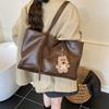 Europe America Popular Women Bag Fashi Large-capacity Tote Bag New Niche Simple Shoulder Bag Solid Color Versatile Square Bags