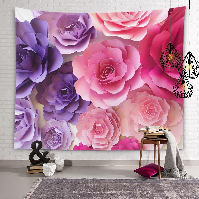Эстетический гобелен с цветком розы — фото 18
