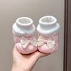 Newborn Baby Girl Autumn/Winter Maillard Style Non-Slip Warm Shoes, 0-12 Months