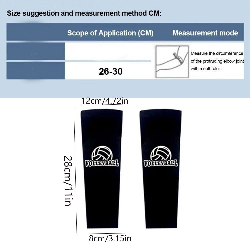 1Pair Elastic Volleyball Arm Sleeves Compression Forearm Sleeves Sports Arm Guard  Basketball
