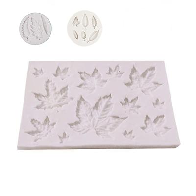Kinds Leaf Chocolate Silicone Fondant Mold For  Cookie Baking Gumpastes Moulds Steam Oven Available And Resin Art