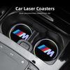 2Pcs Car Water Cup Pad Holders Non-slip Laser Logo Mat For BMW F12 F13 G11 G12 G08 E89 E86 F26 F16 F40 G30 F10 F20 F46 G14 G07