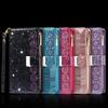 Redmi Note 9 Pro/K30/8A Leather Wallet Case with Laser Engraved Nine Card Slots