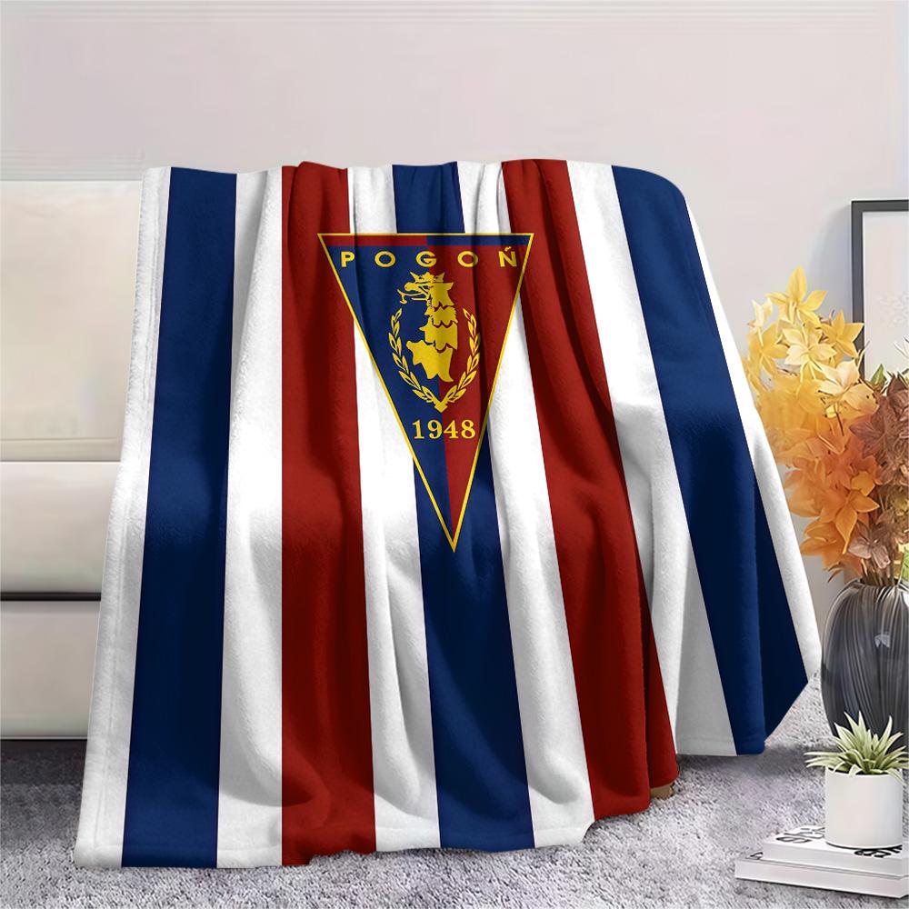 1Pc Pogoń Szczecin Print Flannel Blanket High Quality Warm Comfortable Cover for All Seasons Perfect for Gifts Home Decor