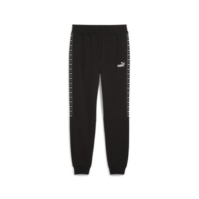 Pantalones casuales suaves y cómodos estampados con cinta esencial para hombre, parte inferior, negro 687689-01