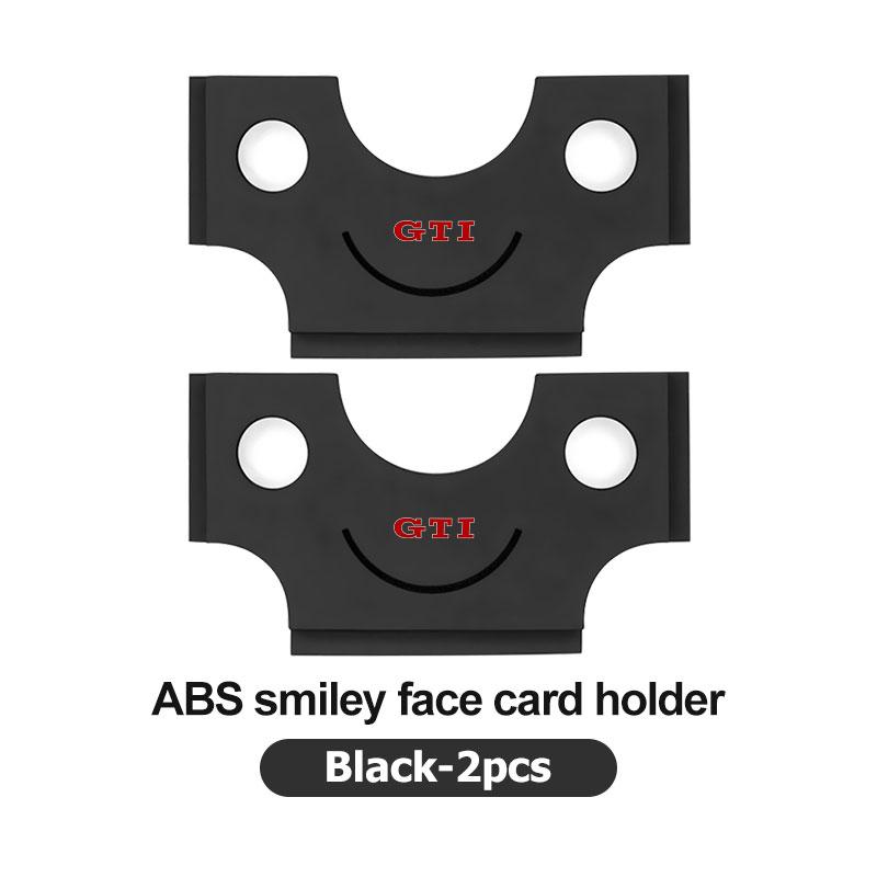 WET1 For Volkswagen VW ABS Car Logo Card Holder Credit Card Storage Case Car Styling Scirocco Passat Polo B5 B6 B7 CC Tiguan Sharan