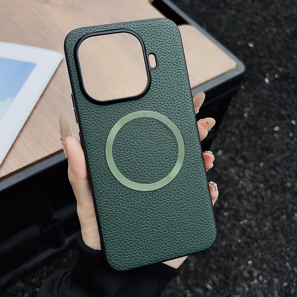 For Xiaomi 17T 15T Pro Phone Case for Magsafe Magnetic Luxury Leather Cover for Mi 17T 15T Wireless Charging Shockproof Bumper
