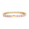 Multi-colored fashionable 4mm wide tennis chain, zircon sparkling hip-hop style exquisite jewelry bracelet for men and women