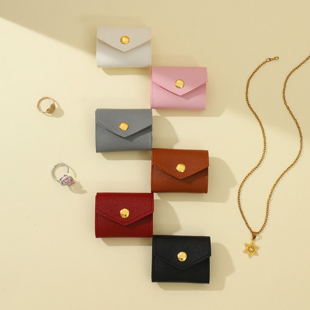 Foldable Jewelry Roll Case Mini Jewelry Storage Bag  for Parties Travel Business Trips