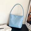 Fashion Embroidered High-Stretch Waterproof Nylon Shoulder Bag for Women, Casual Underarm Crossbody Purse