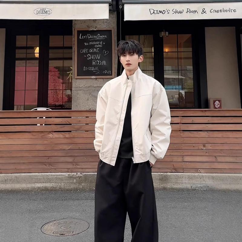 American Coach Men's Jacket Handsome Silhouette Three-proof Stand-up Collar Baseball Uniform