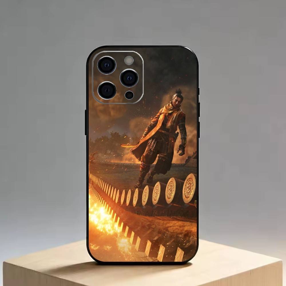 Sekiro Shadows Die Twice Phone Case For iPhone 17, 16,15,14,13,12,11 Plus,Pro Max, Others Soft Black Cover