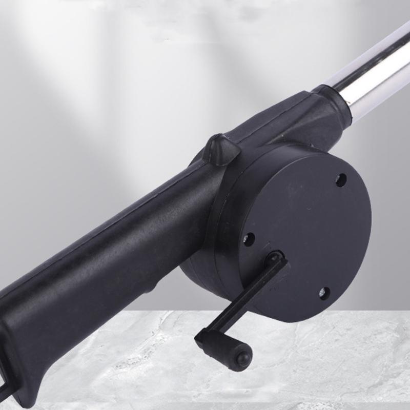 Handbetriebener Bläser Kompakte Campingkocher-Gebläse mit abnehmbarem Griff für Picknicks Rucksackreisen