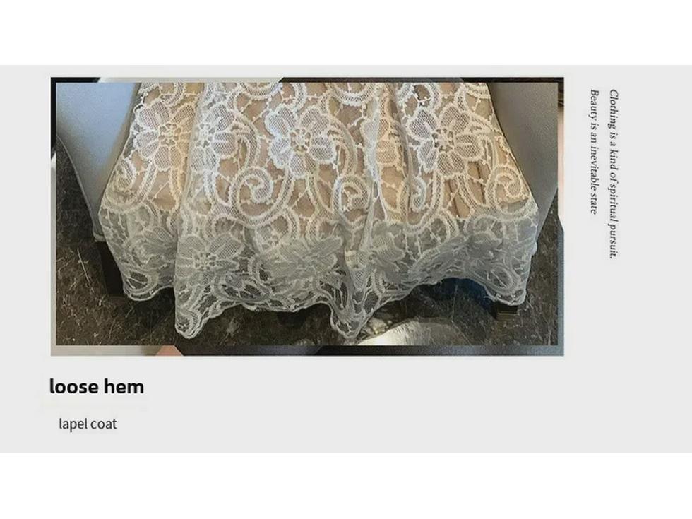 2024 Summer French Lace Princess Dress: Light Luxury, Retro Waist Design