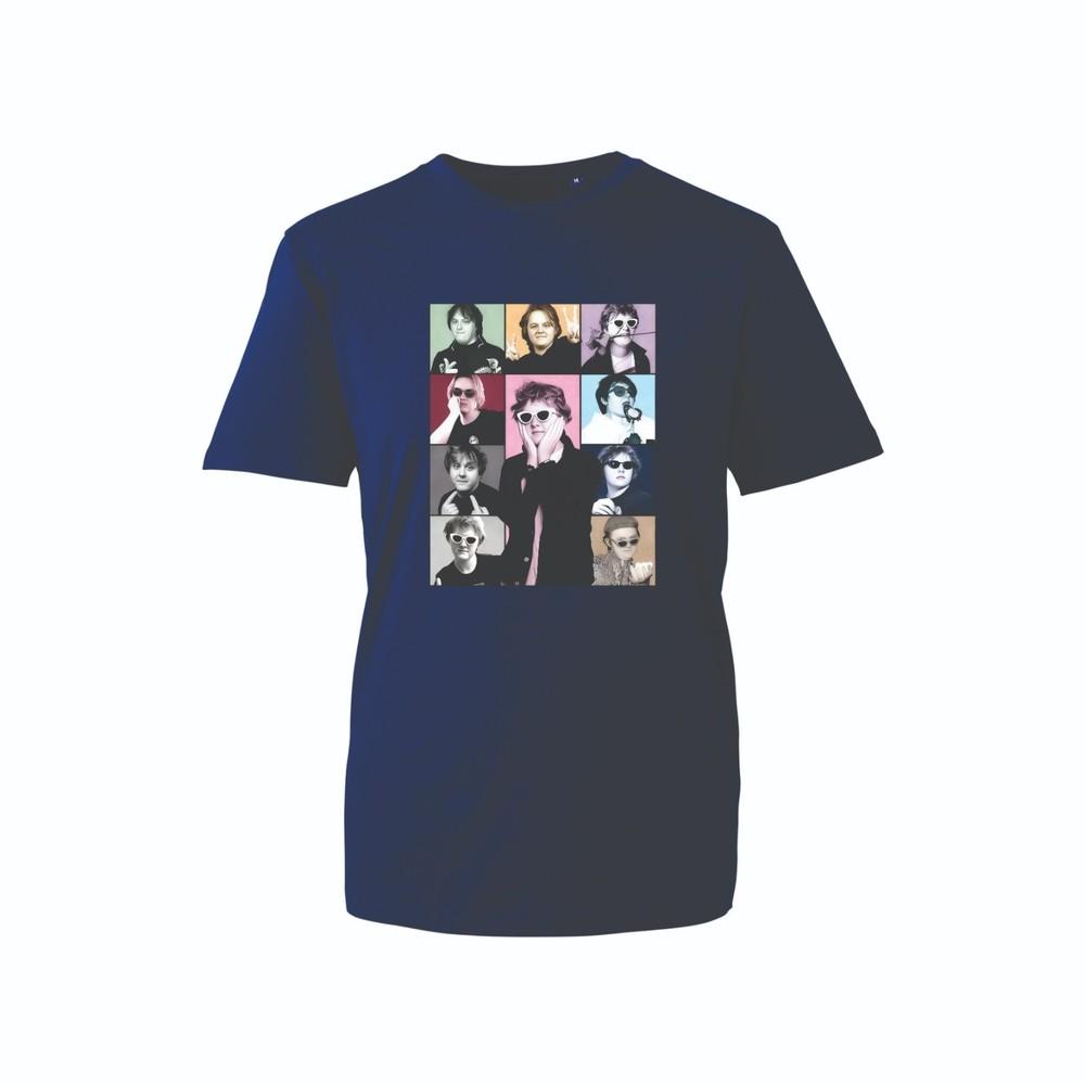 Vintage Pop Art Collage Graphic Tee Retro Portrait Streetwear Shirt Unisex S