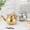 Luxury Gold Stainless Steel Water Kettle for Electric Ceramic Cooktop Coffee Tea Pot with Infuser Chinese Restaurant Tea Kettle