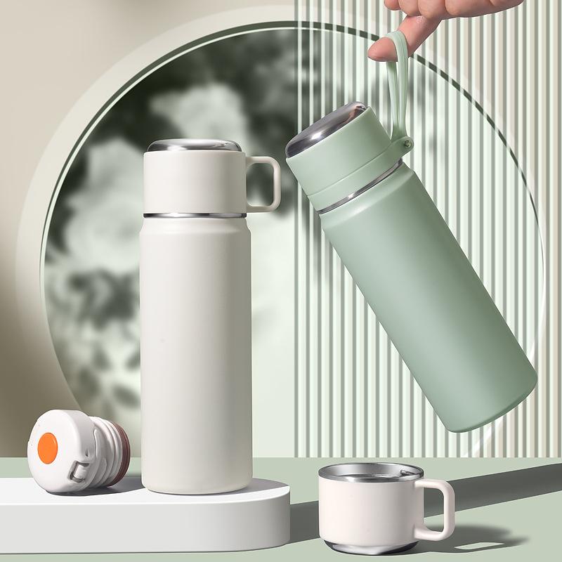 Insulated Cup Water Cup 316 Stainless Steel Insulated Bottle Bullet Head Outdoor Double-Layer Water Cup Thermos