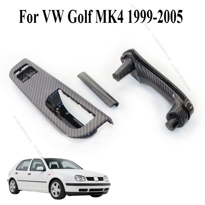 Kohlefaser Fensterheberschalter Bedienfeld Verkleidung Für VW Golf MK4 1999 2000 2001 2002 2003 2004 2005