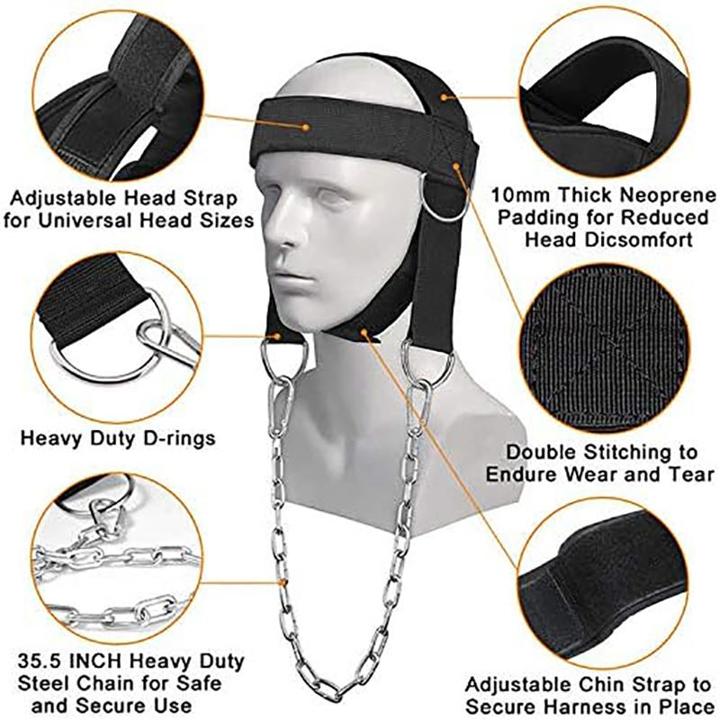1PC Harnais de Tête et Entraîneur de Cou Ceinture de Poids Poids d'Épaule Entraînement de Force Casquette de Poids pour la Tête et le Cou Fitness