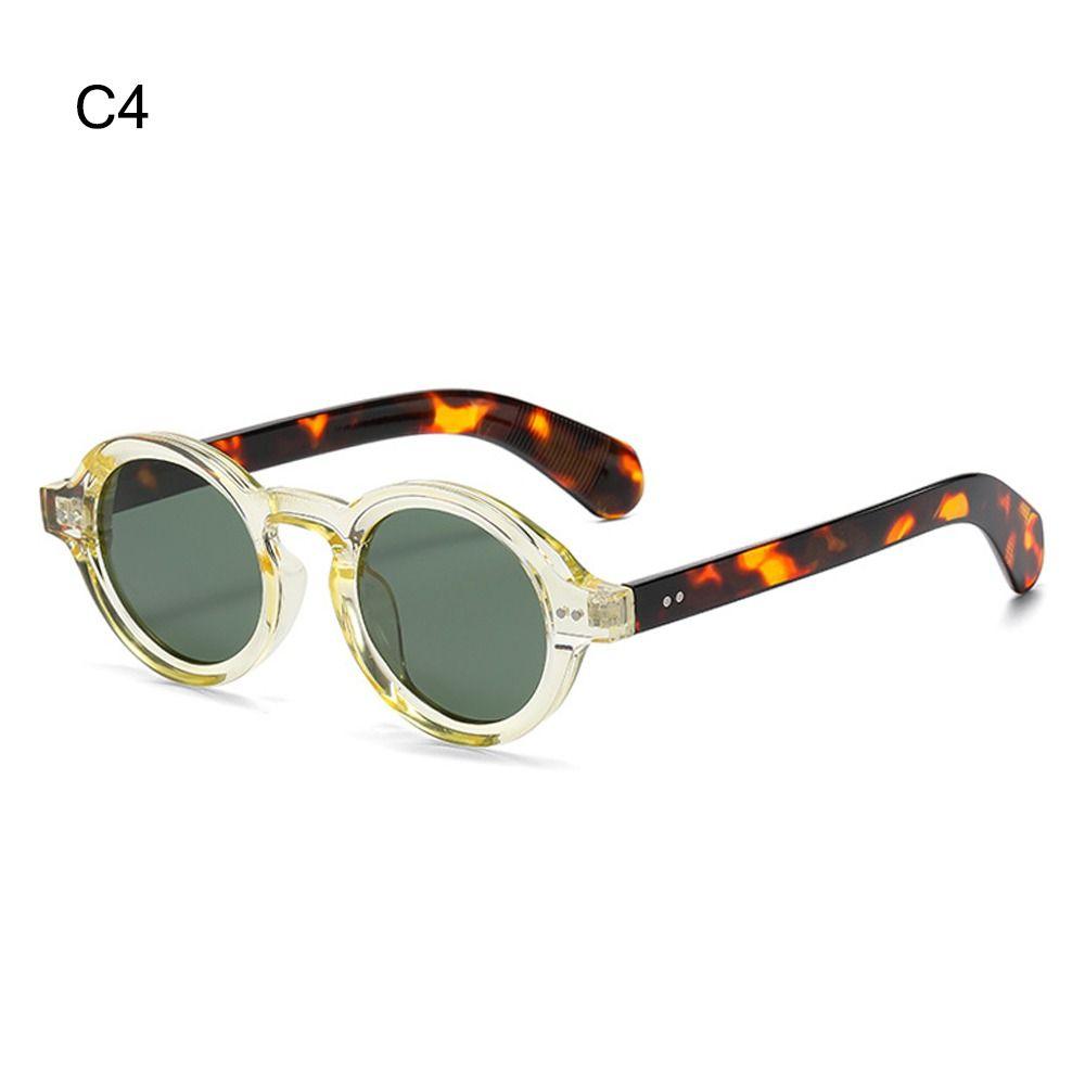 New Retro Round Shape Frames Sunglasses UV 400 Protection Trendy Punk Shades Fashion Vintage Y2K Spectacles for Female and Male