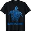 Santorini Greece Tribal Tattoo Blue Sea Turtle Souvenirs T-Shirt