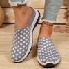 Women Breathable Mesh Slip On Casual Sport Shoes Lightweight Flexible Sole Comfortable Fit Fashion Letter Design