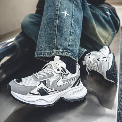 New Fashion New Men's Fashion Casual Low Top Sports Shoes Students Thick Sole Comfortable Sneakers Boys Male Classic Breathable Basketball Shoes
