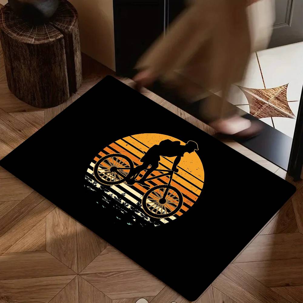Downhill Mountain Biking Floor Mat Suitable For Living Room Kitchen Bathroom Non-slip Mat Household Foot Mat