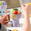 Cute Flower Patten Ceramic Bowl Ins Style Home Ice Cream Cup Dessert Cup Coffee Mug Gift for Girlfriends Home Kitchen Decor