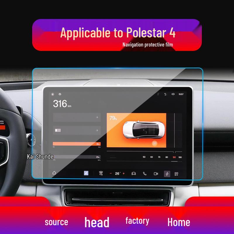 Polestar 1 & 2 Navigation Screen Protector Film & Center Console Sticker