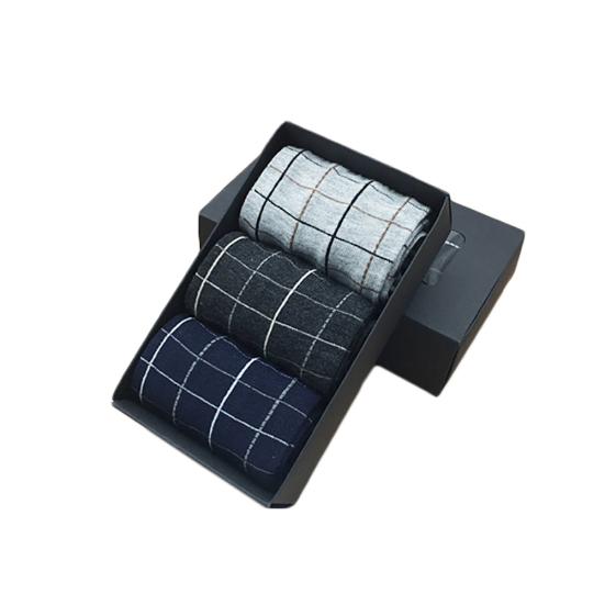 3/5 Paar Herren Frühling Herbst Mittelhohe Atmungsaktive Baumwoll Sport Business Socken