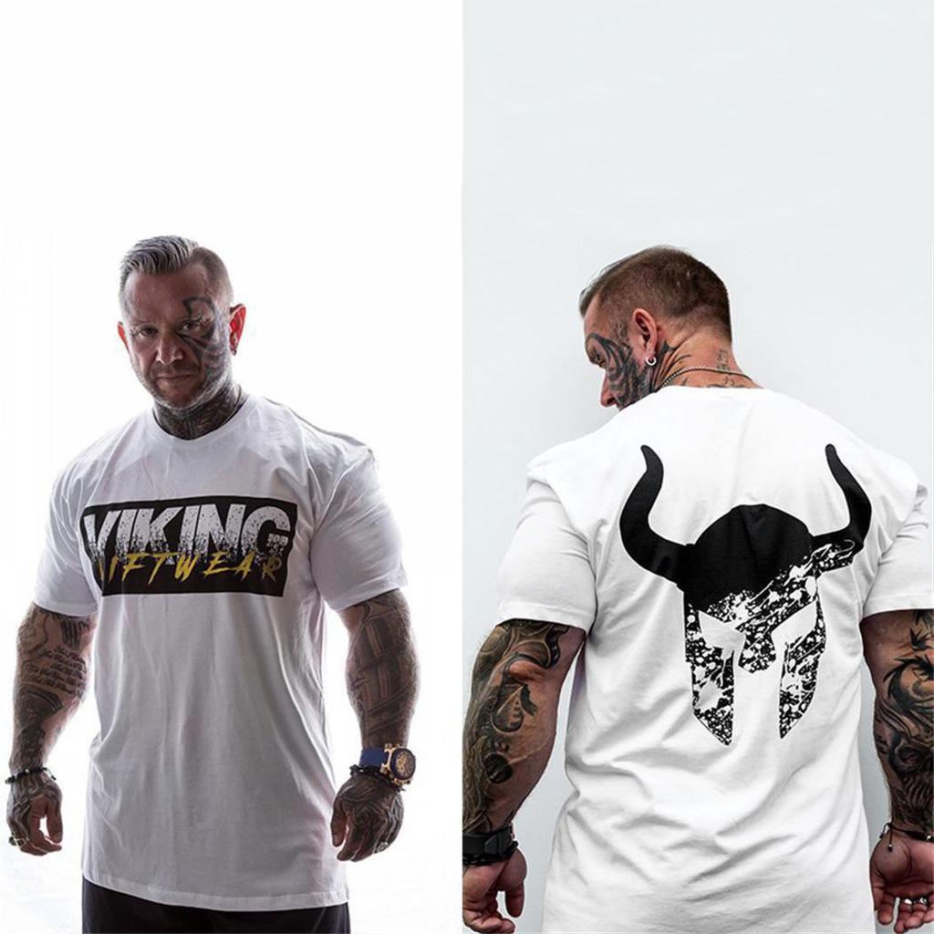 2022 Herren Baumwoll Kurzarm Sport T-Shirt - Trendiger Europäischer & Amerikanischer Stil