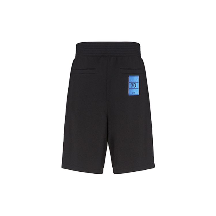 Emporio Armani EA7 SS22 Solid Logo Loose Casual Shorts Men Shorts Black 3LPS85-PJAHZ-1200