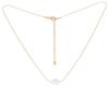 Les Trésors De Lily [R4440] - 'Perla' White Gold Steel Designer Necklace - 6 Mm (freshwater Pearl)