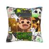 C-Chis S-Sweet H-Home Cat Pillow Cover Comfy Cushion Cover Morden Pillow Case For Sofa Couch Bed Living Room