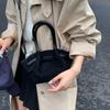 Frosted retro portable small bag women's 2025 new fashion bucket bag niche design messenger bag wing bag tide