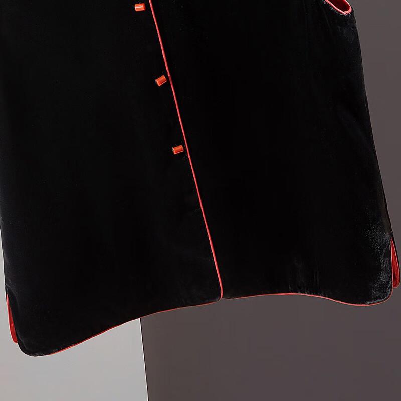 New Chinese Style Jacquard Layered Vest for Women