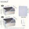 Large Stainless Steel Cat litter box Open Cat Toilet Durable Comfortable And Easy To Clean With A Litter Scoop And Litter Mat
