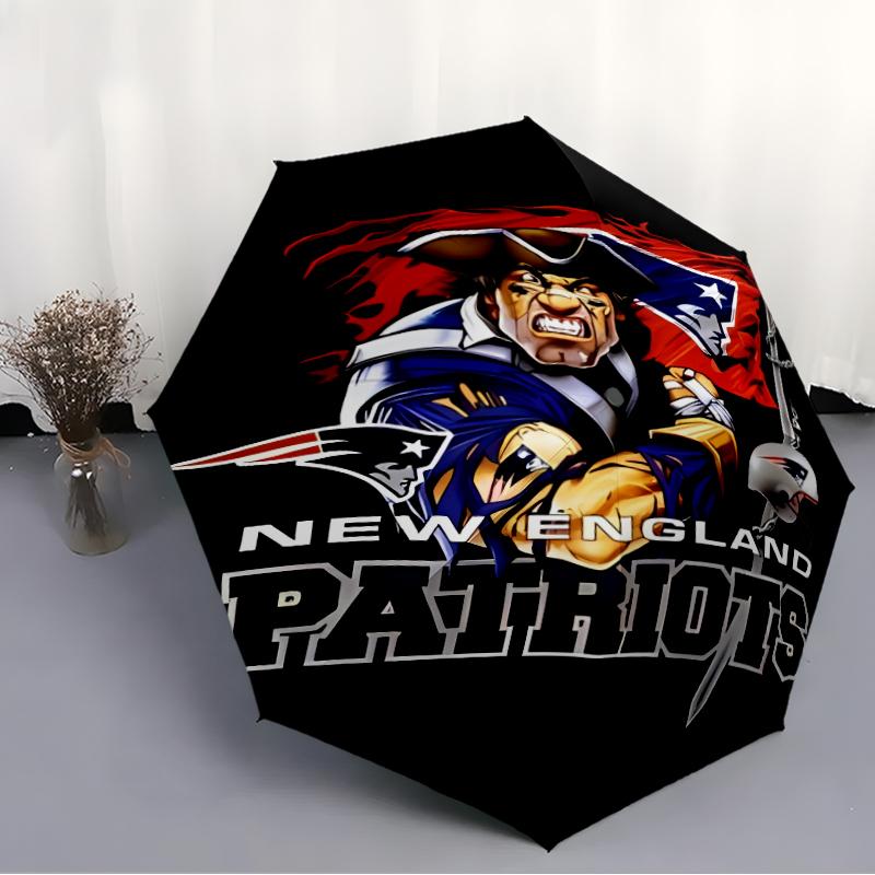 Printed Patriot Logo Folding Umbrella,Outdoor,Leisure,And Travel Umbrella,Durable Umbrella Fabric,Birthday And Holiday Gift