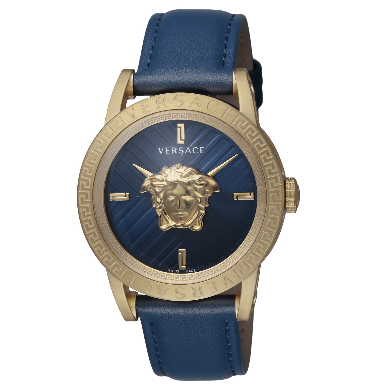

[Versace] Годинник V-CODE Code Blue Dial, нержавіюча сталь, сапфірове скло, кварц, 43 мм, швейцарський годинник VESN00322 для чоловіків [Елемент]