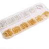 12 Panel Accessory Box 4/5/6/8/10mm Jump Ring +12mm Lobster Buckle Gold&silver Totaling 468pcs/box (with Shrink Film)