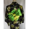 Used Used for photoshoot, now at a reduced price Original yukata with lovely Hawaiian pattern, attractive hibiscus on a black background