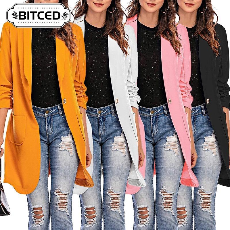 BITCED Women's Vintage Casual Long Sleeve Jackets & Coats